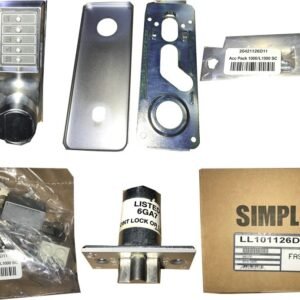 LOCKSET, MECHANICAL, PUSH BUTTON, LEFT HAND