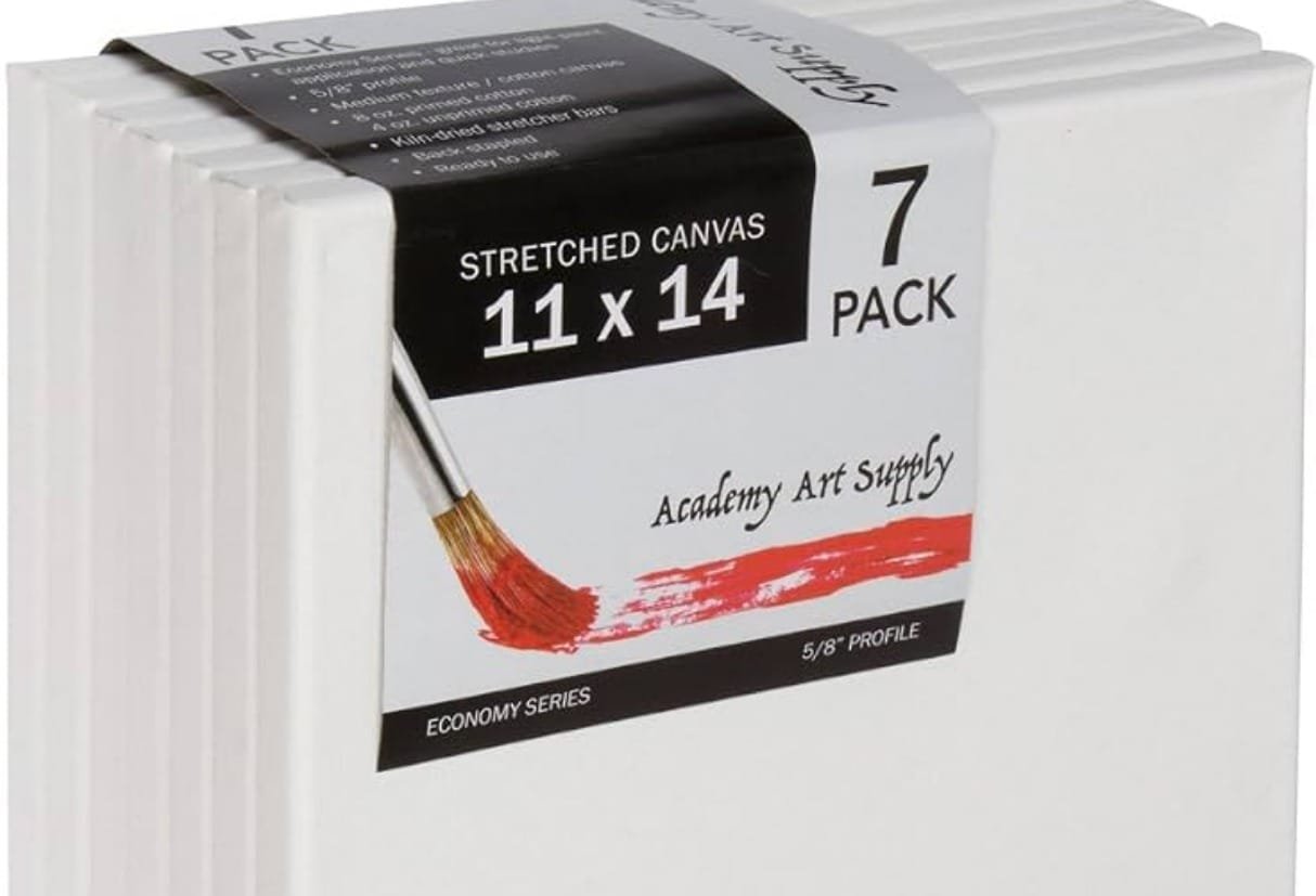 CANVAS, ARTIST, STRETCHED, 11 X 14 INCHES