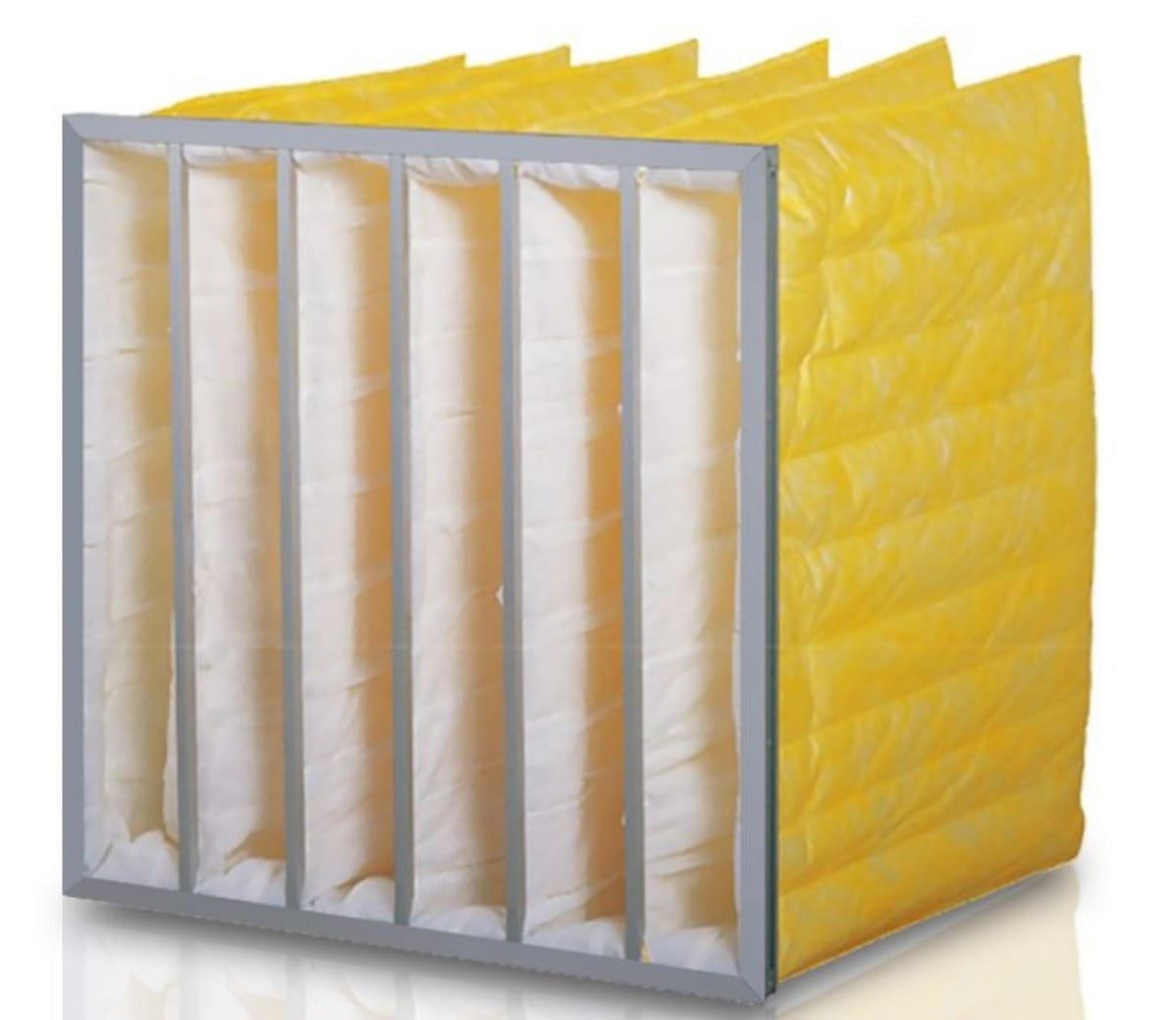 FILTER ELEMENT, AIR CONDITIONING (POCKET FILTER), SYNTHETIC, 3 POCKET, YELLOW, 488 X 285 X 500 MM