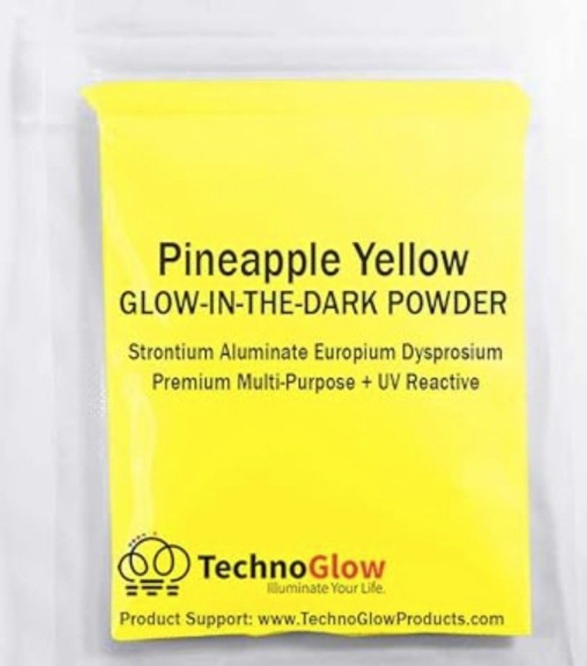 PAINT, ACRYLIC, GLOW, PINEAPPLE YELLOW