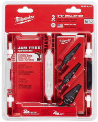 DRILL, MULTI-STEP, (BIT), BLACK OXIDE, 3 PIECES