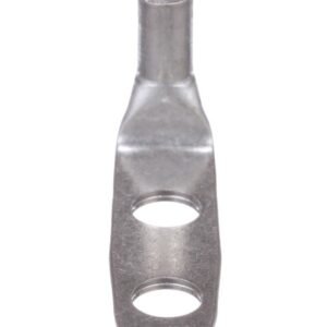 TERMINAL, LUG, 2-HOLE, 1/0 AWG, COPPER, 1/2 X 1.75 INCHES