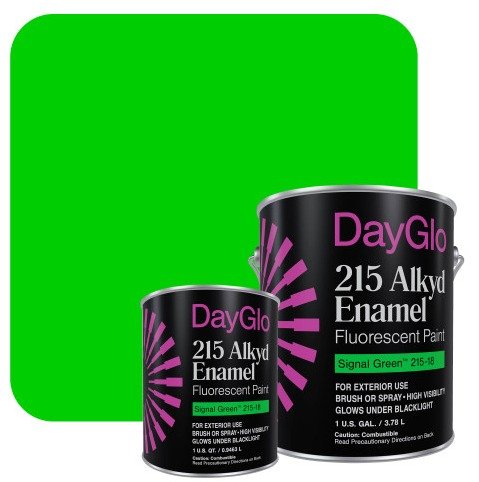 PAINT, LATEX, FLUORESCENT, ACRYLIC, GLOW, GREEN