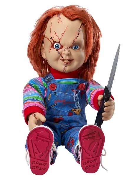 DECORATION, DOLL, TALKING CHUCKY, FLOOR GORE