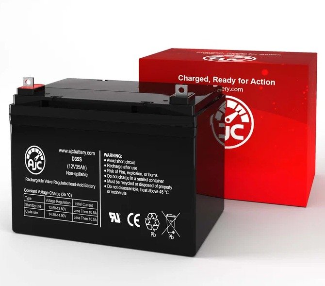 BATTERY, STORAGE, 12V, 35AH, MANUFACTURER: RAION