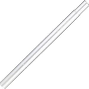 SEAT POST, WELD MOUNT, CYCLING BIKE, STEEL, SILVER, 17 INCHES
