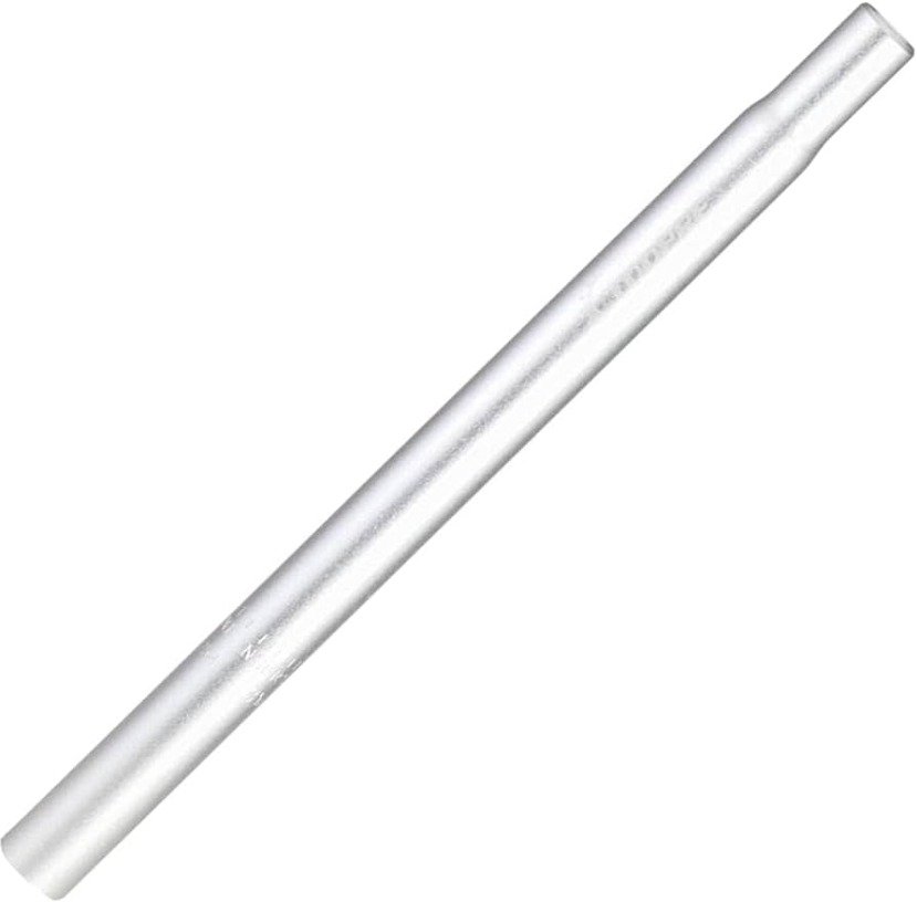 SEAT POST, WELD MOUNT, CYCLING BIKE, STEEL, SILVER, 17 INCHES