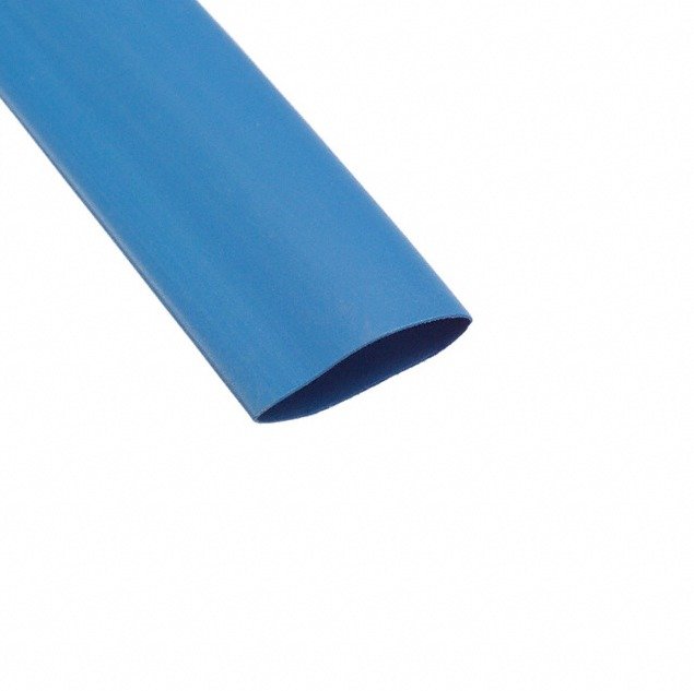 INSULATION SLEEVING, ELECTRICAL (HEAT SHRINK), POLYOLEFIN, BLUE, 9.5 MM X 4 FEET