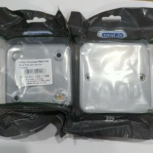 COVER, JUNCTION BOX, BLANKING PLATE, STEEL, 1 GANG, GRAY, 79 X 79 X 42 MM