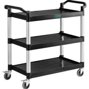 CART, GENERAL HAULING, UTILITY, 3 SHELVES, PLASTIC