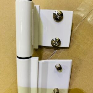 HINGE, DOOR, ALUMINUM, WHITE