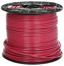 WIRE, ELECTRICAL, THHN, 12AWG, RED, 600V, 500 FEET, MANUFACTURER: SOUTHWIRE,