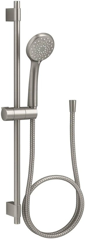 SHOWER HEAD AND HOSE ASSEMBLY, (SHOWER KIT), WALL MOUNT, 3 FUNCTION, CHROME, 27 INCHES