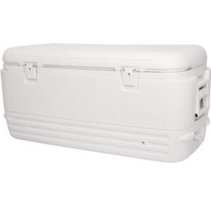 CHEST, ICE STORAGE, (COOLER BOX), POLYPROPYLENE, 120 QUARTS, MANUFACTURER: IGLOO PRODUCTS CORP,