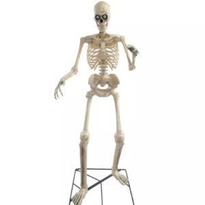 SKELETON, HALLOWEEN, ANIMATED, W/ IR SENSOR, REMOTE CONTROL, METAL/PLASTIC