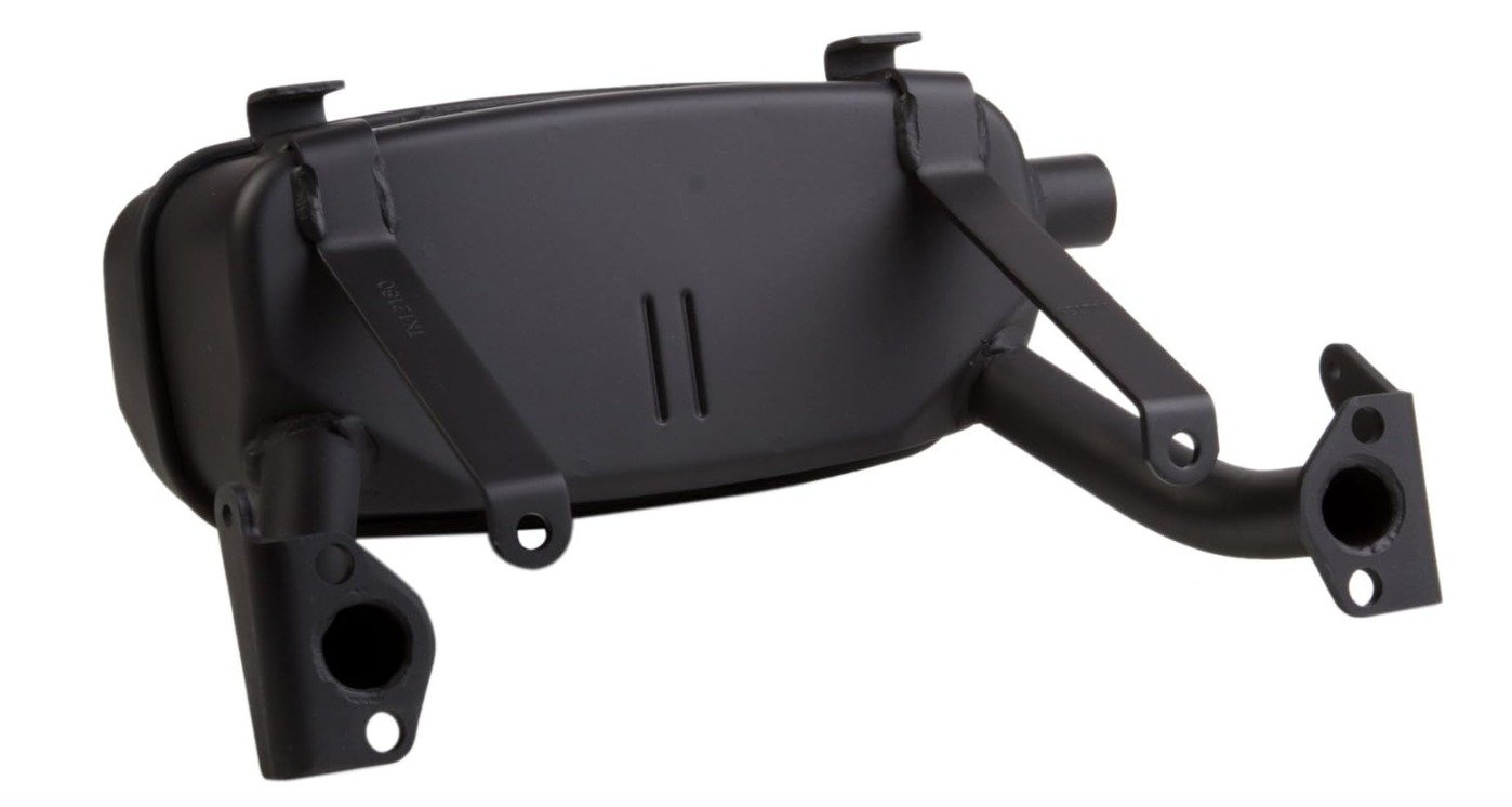 MUFFLER, EXHAUST, STEEL, 13.25 X 11.39 X 5.5 INCHES