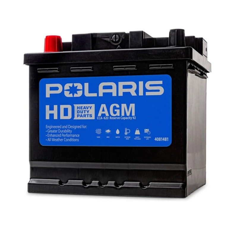 BATTERY, STORABATTERY, STORAGE, SEALED, AGM, 12.6-12.8V, MANUFACTURER:POLARIS, PART #:4081481GE, SEALED, AGM, 12.6-12.8V, MANUFACTURER:POLARIS,