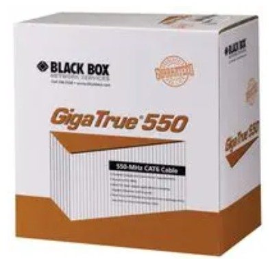 CABLE, CAT6, UNSHIELDED, PVC, BLUE, 23 AWG, 550 MHZ, PULL BOX, 1000 FEET
