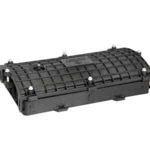 SPLICE CLOSURE, FIBER, w /2 TRAYS, 18.7 X 10 X 3.7 INCHES