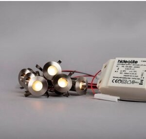 FIXTURE, LIGHTING, DOWNLIGHT, LEDS 6, 2700 K, 120 LM, 8W, 230VAC, 25 X27 MM