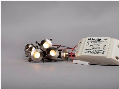 FIXTURE, LIGHTING, DOWNLIGHT, LEDS 6, 2700 K, 120 LM, 8W, 230VAC, 25 X27 MM