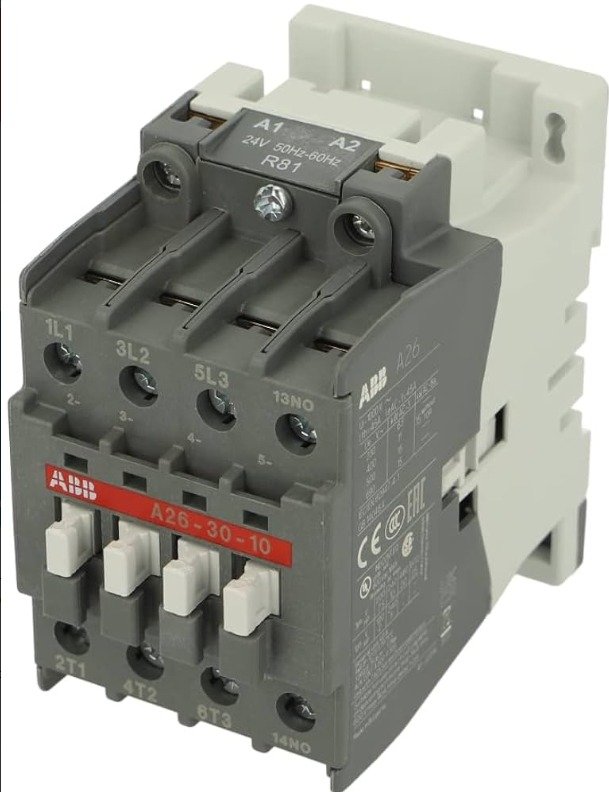 CONTACTOR, MAGNETIC, 3-POLE, 24 V, 50-60 HZ