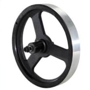 FLYWHEEL ASSEMBLY, EXERCISE BIKE, STEEL, SILVER