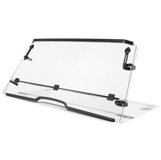 WINDSHIELD, FOLDING, POLYCARBONATE, 55 X 20 X 0.177 INCHES, MANUFACTURER: OPEN TRAIL,