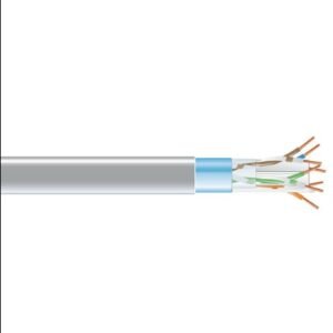 CABLE, CAT6, SHIELDED, PVC/PLENUM, GRAY, 24 AWG
