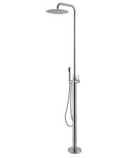 SHOWER KIT, OUTDOOR, FREESTANDING, STAINLESS STEEL, MANUFACTURER: RBROHANT,