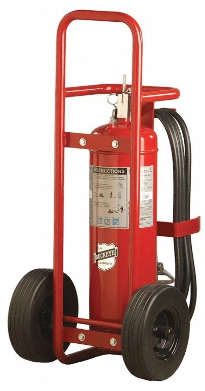 DRY CHEMICAL, FIRE EXTINGUISHER, ABC, WHEELED STORED, 50 LBS Manufacturer :BUCKEYE FIRE EQUIPMENT,