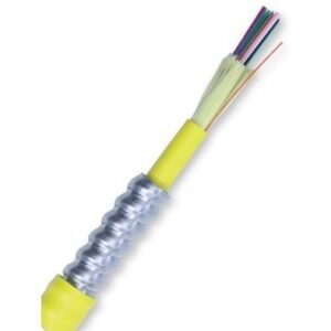 CABLE, FIBER OPTIC, SINGLE MODE, 12 FIBER, BLACK