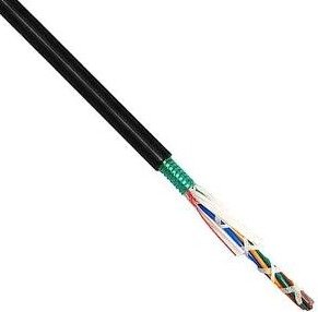 CABLE, FIBER OPTIC, SINGLE MODE, 24 FIBER, BLACK