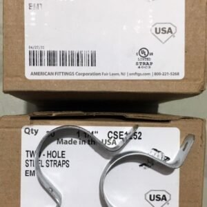 CLAMP, ELECTRICAL, CONDUIT, TWO HOLE, STEEL