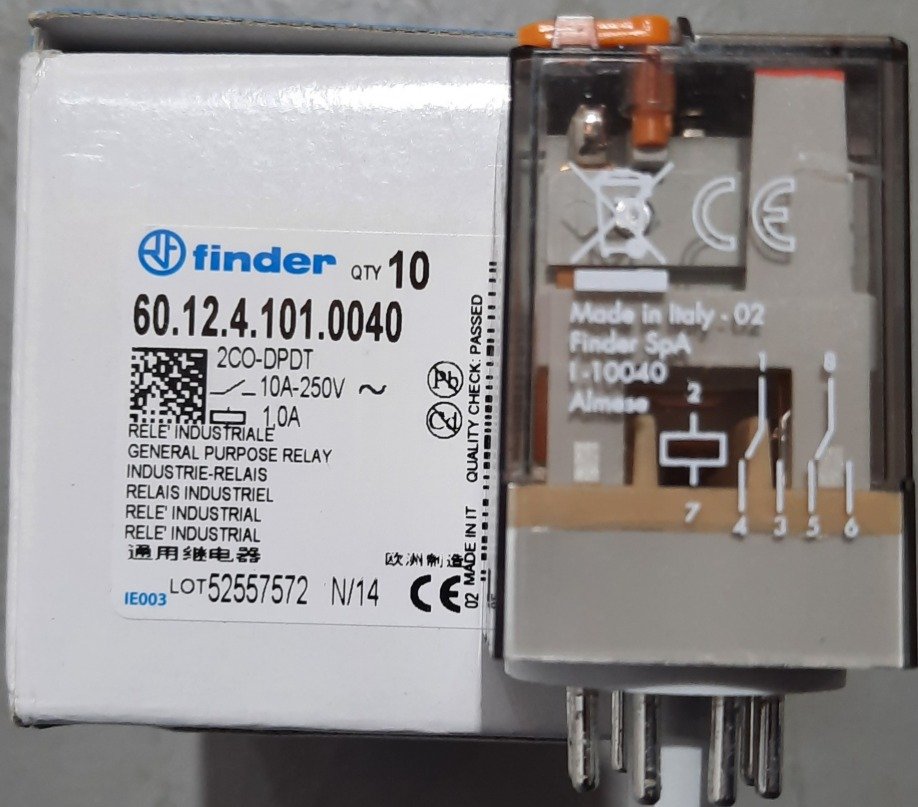 Flange mount - General purpose relay FINDER 60.12.4.101.0040 10 A.250V 1.0A AC