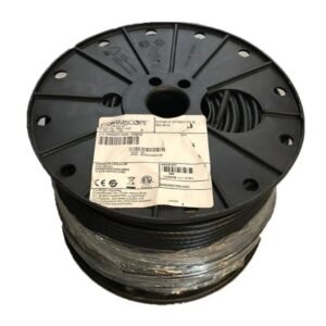 CABLE, COAXIAL, SATELLITE, BLACK, PVC, RG6, 18AWG
