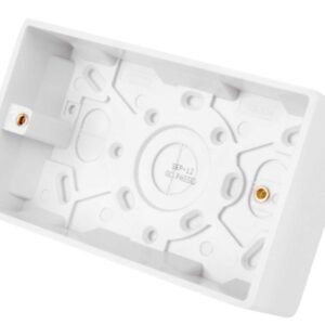 JUNCTION BOX, UREA, WHITE, 2 GANG