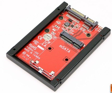 CONVERTER, ADAPTER, M2/MSATA SSD DRIVE, 2.5 INCHES