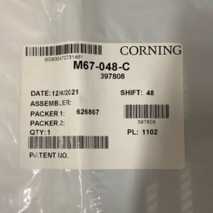 SPLICE TRAY, HEAT-SHRINK FUSION SPLICES, CLEAR COVER, 2S, 12F, 11.7 X 3.9 X 0.2 INCHES, MANUFACTURER: CORNING,