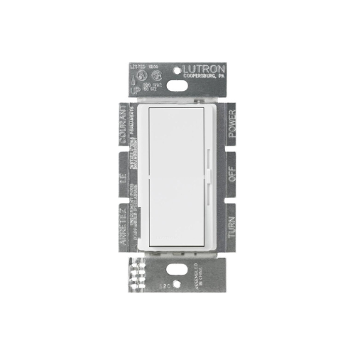 SWITCH, DIMMER, PADDLE, 3 WAY, PLASTIC, WHITE, 120-277 VAC, 8A