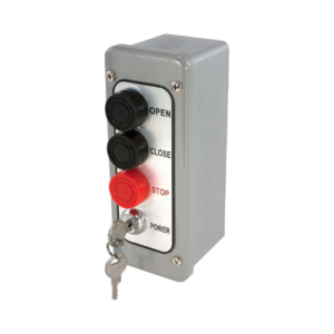 SWITCH ASSEMBLY, CONTROL STATION, GARAGE DOOR, W/LOCKOUT, 3 BUTTONS, 24V AC,