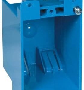 JUNCTION BOX, PVC, BLUE, 1 GANG, 4-1/8 X 2-1/4 X 2-3/4 INCHES