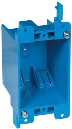 JUNCTION BOX, PVC, BLUE, 1 GANG, 4-1/8 X 2-1/4 X 2-3/4 INCHES