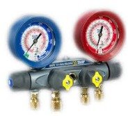 GAUGE SET, MANIFOLD, 4-VALVE 3/8", YELLOW JACKET