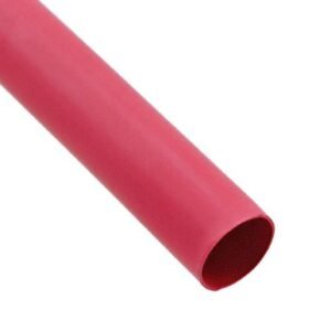 INSULATION SLEEVING, ELECTRICAL (HEAT SHRINK TUBING), POLYOLEFIN, RED, 19MM X 1.2 METER