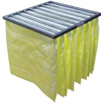 FILTER ELEMENT, AIR CONDITIONING, POCKET AIR FILTER, YELLOW, 24 X 24 X 29 INCHES ,