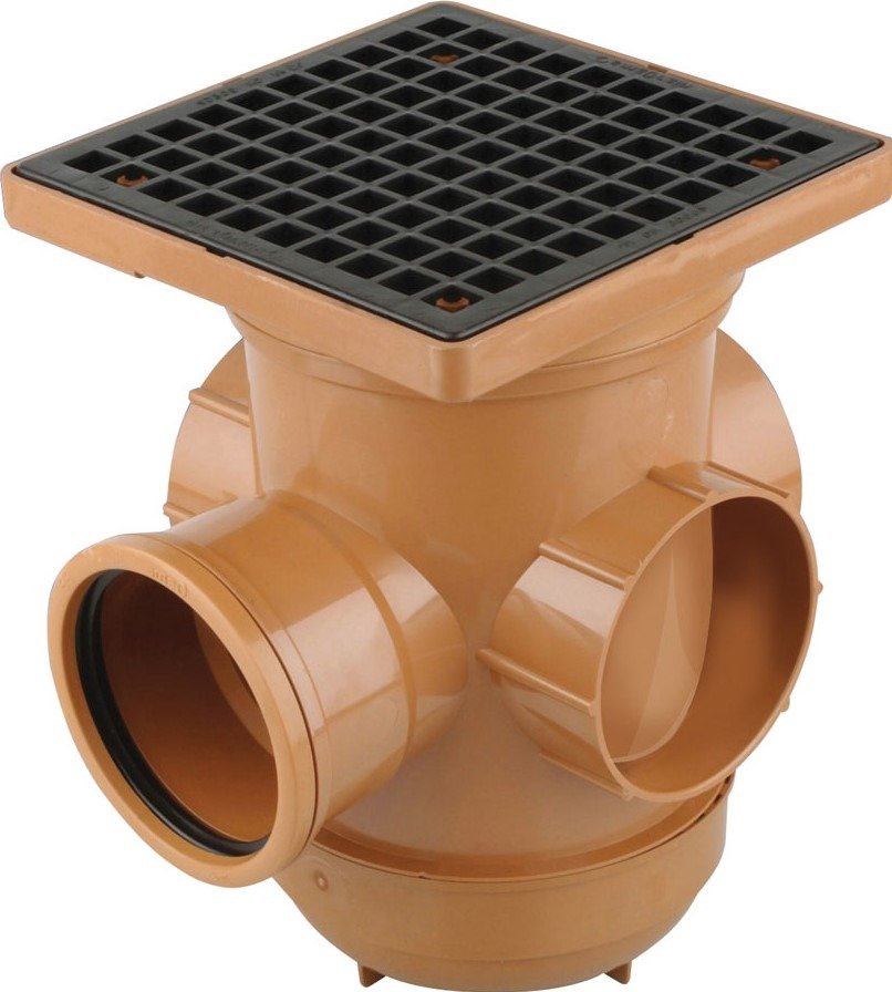 DRAIN, BOTTLE GULLY, PVC-U, BROWN, 87.5, 110 MM, BRAND : OSMA,