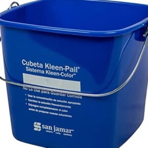 PAIL, CLEANING, SQUARE, PLASTIC, BLUE