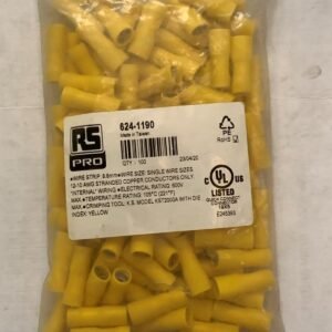 TERMINAL, QUICK DISCONNECT, FEMALE, BRASS, YELLOW,