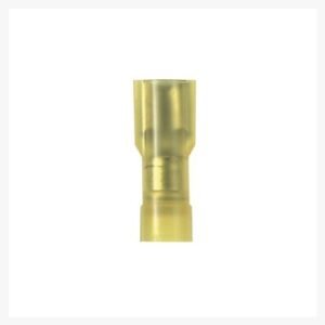 TERMINAL, QUICK DISCONNECT, FEMALE, FULLY INSULATED, BRASS, YELLOW, 12-10 AWG, MANUFACTURER: PANDUIT CORP, MODEL: DNF10-250FI-L,